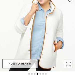 J crew factory sherpa jacket Clearance